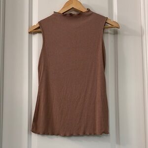 Sleeveless Brown Women's Top